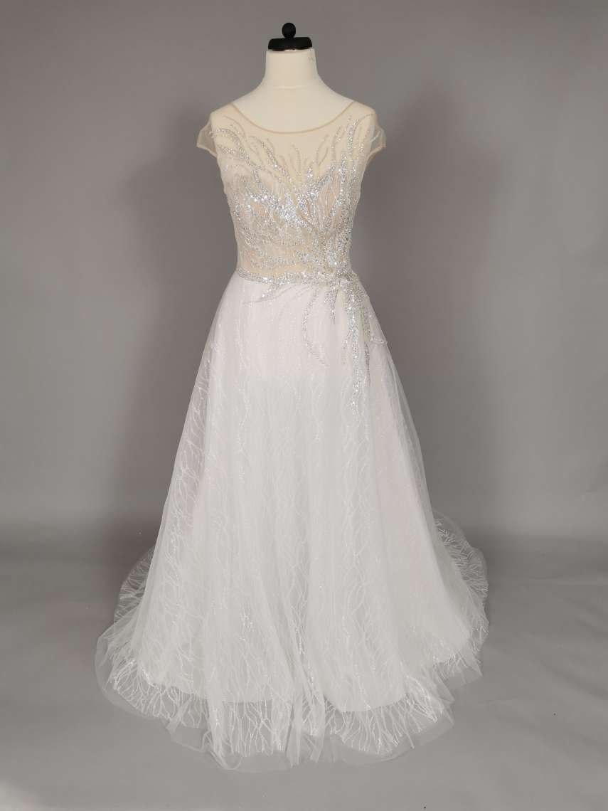Luxusní nenošené svatební šaty, Artemida - 44 EU (XL)