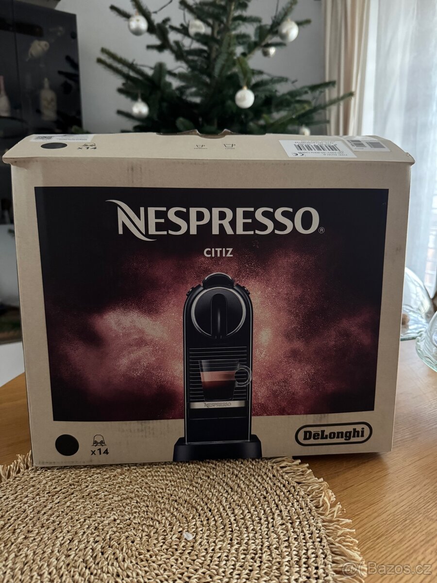 Kavovar Nespresso Citiz, novy, kapsle zdarma