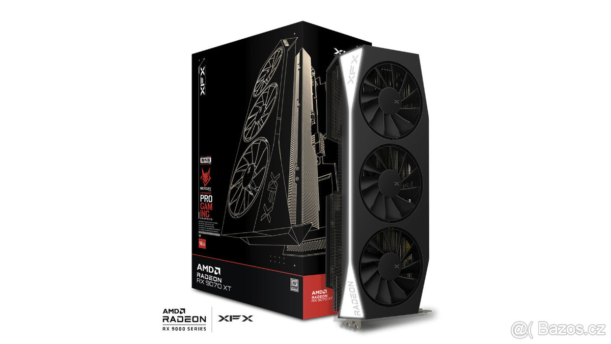 XFX Mercury AMD RX 9070 XT Gaming Edition - Záruka 3 Roky