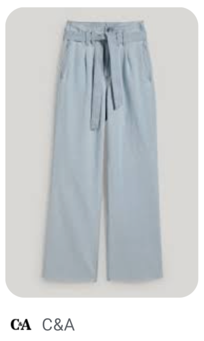 Pevné moderní široké džíny z C&A, vel. 46 - nové