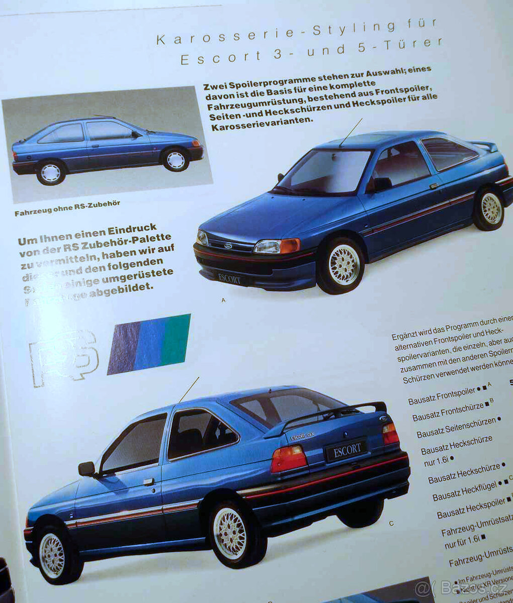 Ford Escort Mk5 (1991-1993) RS kit (spoilery), třídvéř