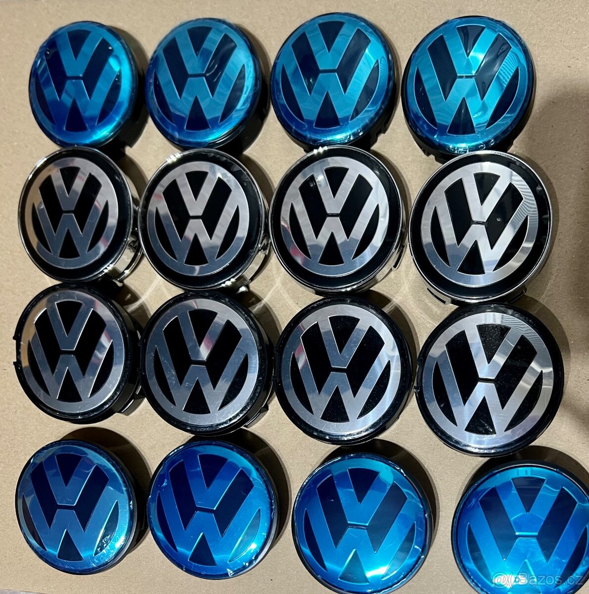 Středové krytky na ALU kol Volkswagen VW56,60,63,65mm