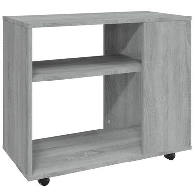 Odkládací stolek betonově šedý 70 x 35 x 55 cm dřevotříska