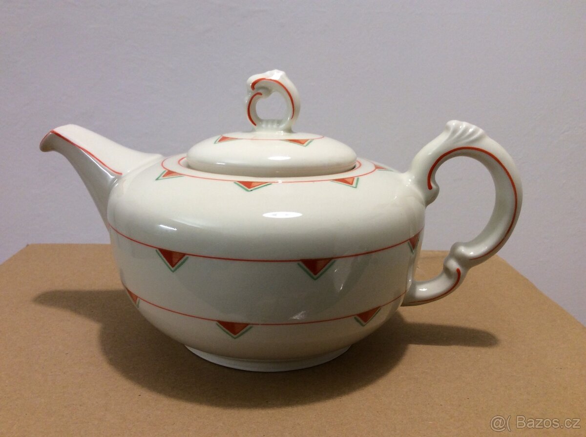 PORCELÁNOVÁ ČAJOVÁ KONVICE - Mitterteich 1931-1945
