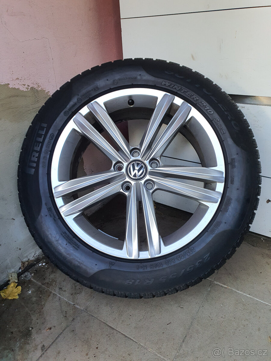 5x112 r18 kola volkswagen tiguan disky alu 18 zimni 235 55