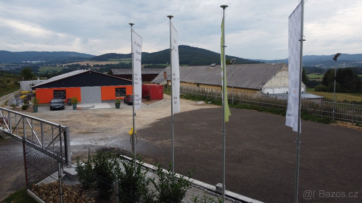 Pronájem skladových / výrobních prostor 825 m² – 10 minut od