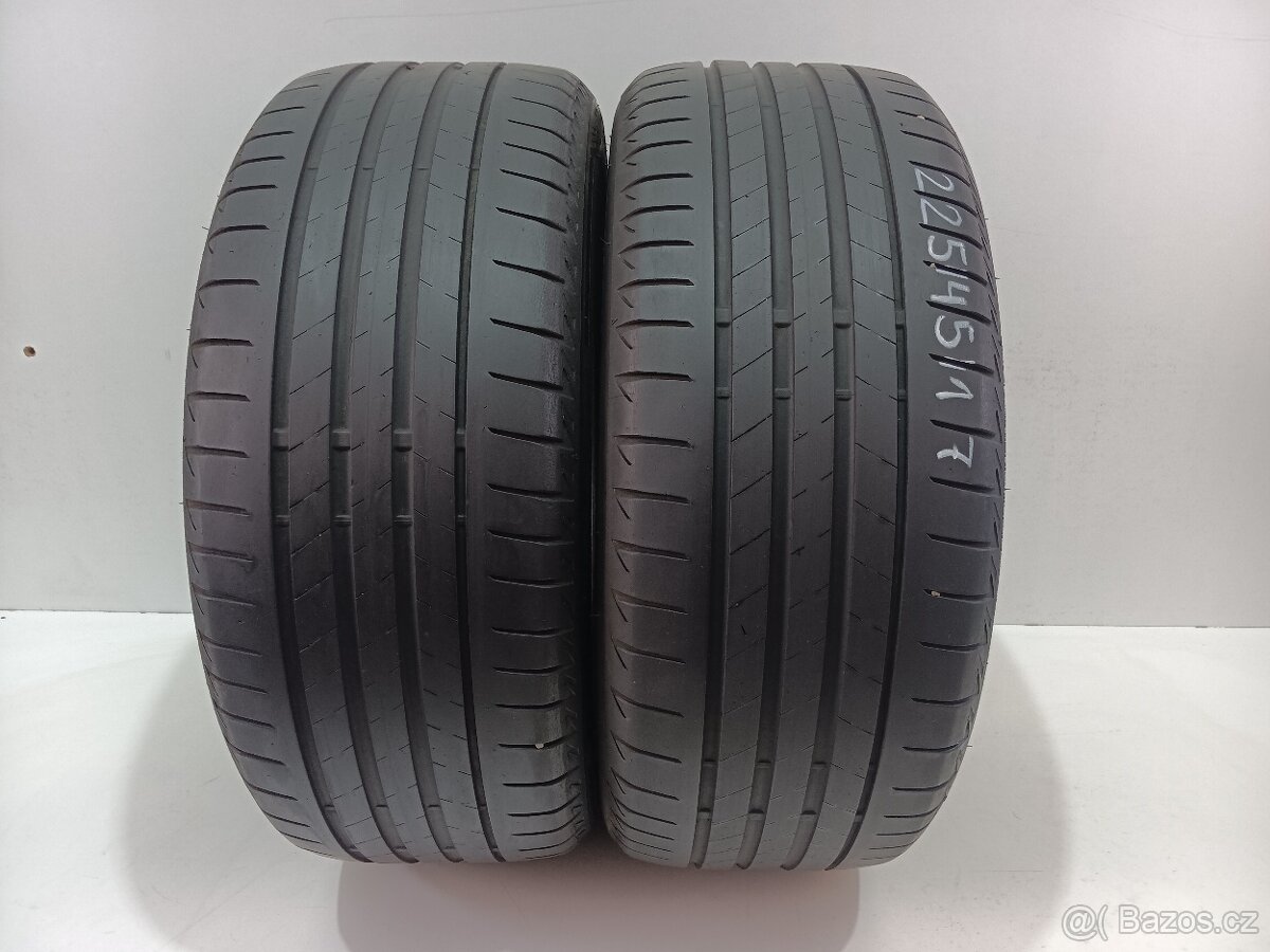 2ks letní pneu 225/45/17 Bridgestone