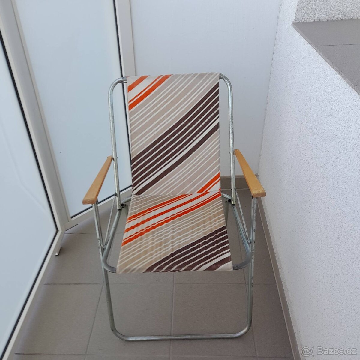 Retro vintage skládací židle/křeslo