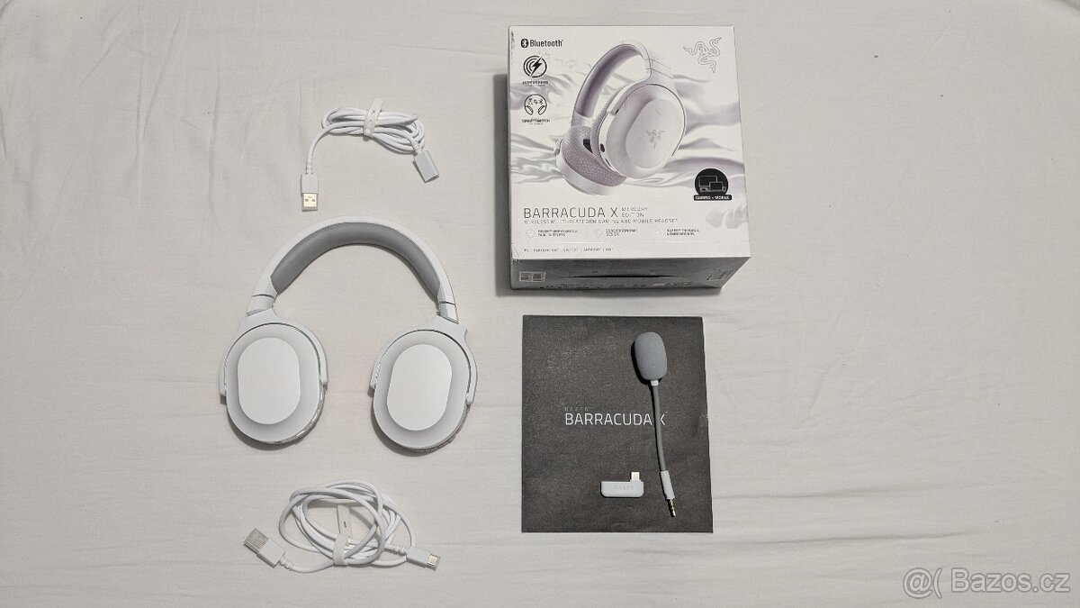Sluchátka Razer Barracuda x (Mercury White)