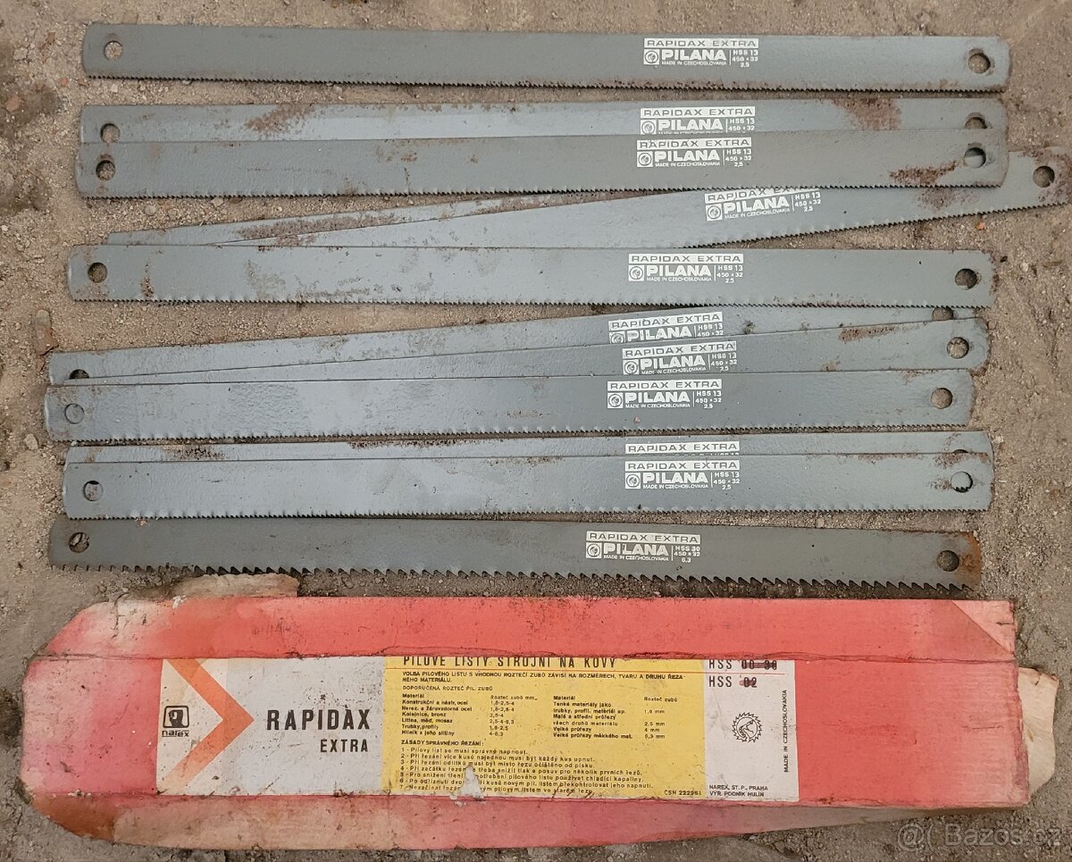 Pilové listy strojní