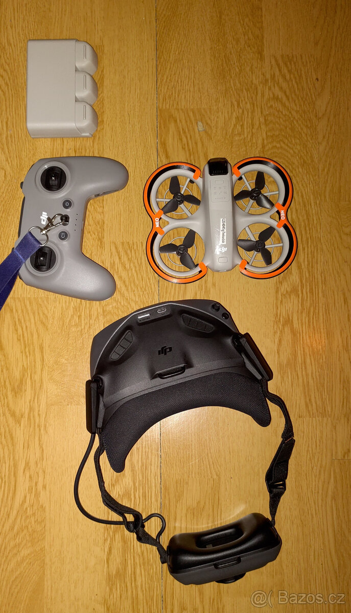 DJI Neo s vymazleným příslušenstvím