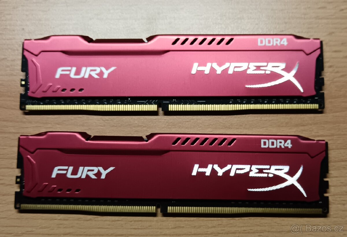 HyperX Fury Red 16GB (2x8GB) DDR4
