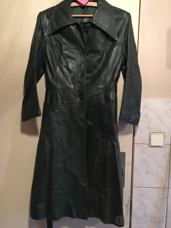 Luxusní dámský kožený kabát - dovoz Argentina 12.
