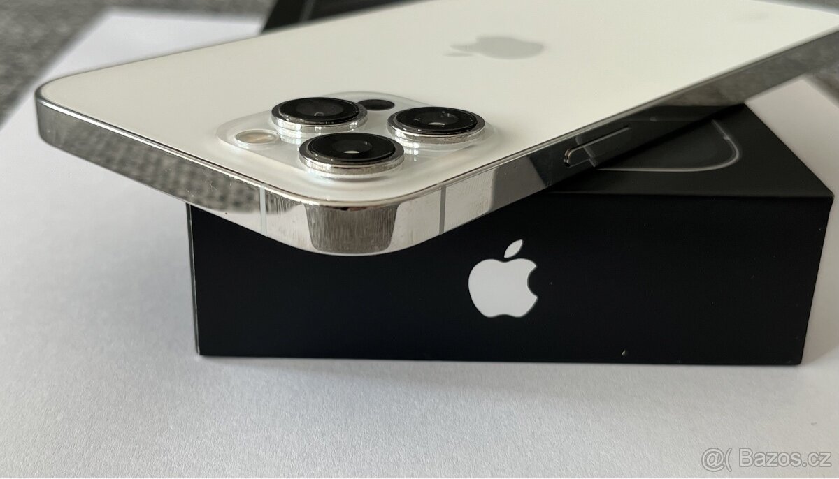 iPhone 12 Pro Max, 512GB, Silver - bíla, SUPER STAV
