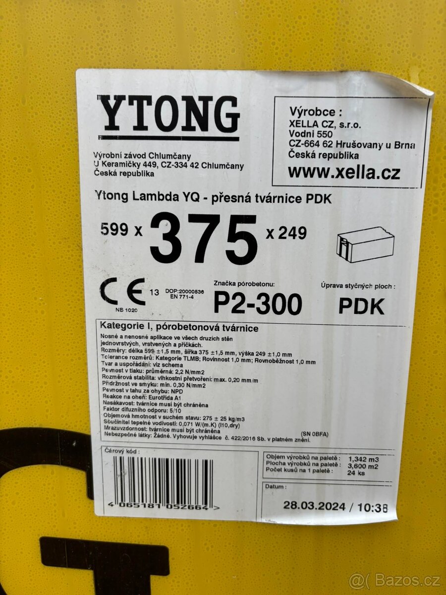 Tvárnice Ytong Lambda YQ 375
