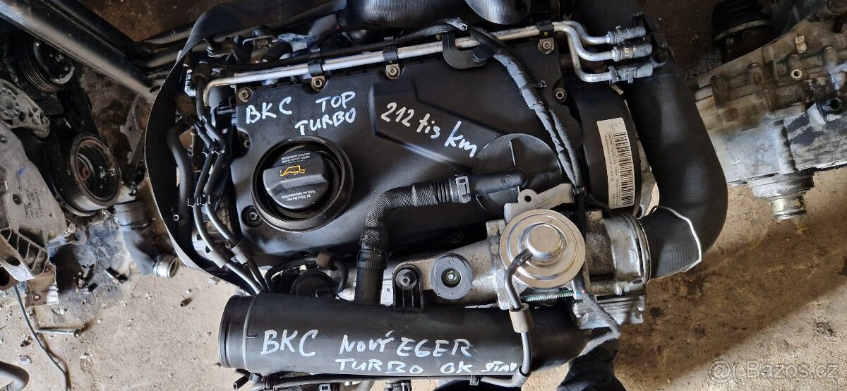 vw škoda seat motor BKC 77kw 212000 km BXE220tis BJB
