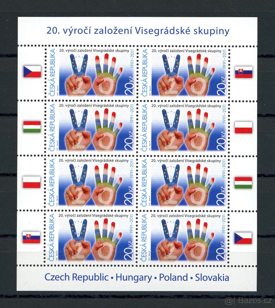 ČR 2011 - 20. výr. Visegrádské skupiny č. PL673 - svěží