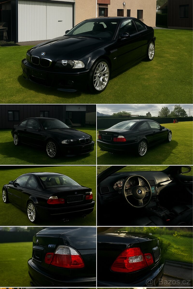BMW M3 E46 Coupé 3.2i 343 PS – Manuál, originál, 137tkm