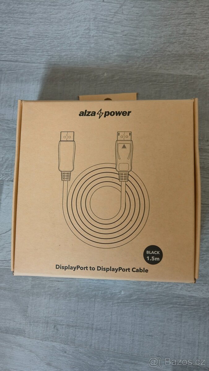 DisplayPort 1.2 4K stíněný 1,5m černý