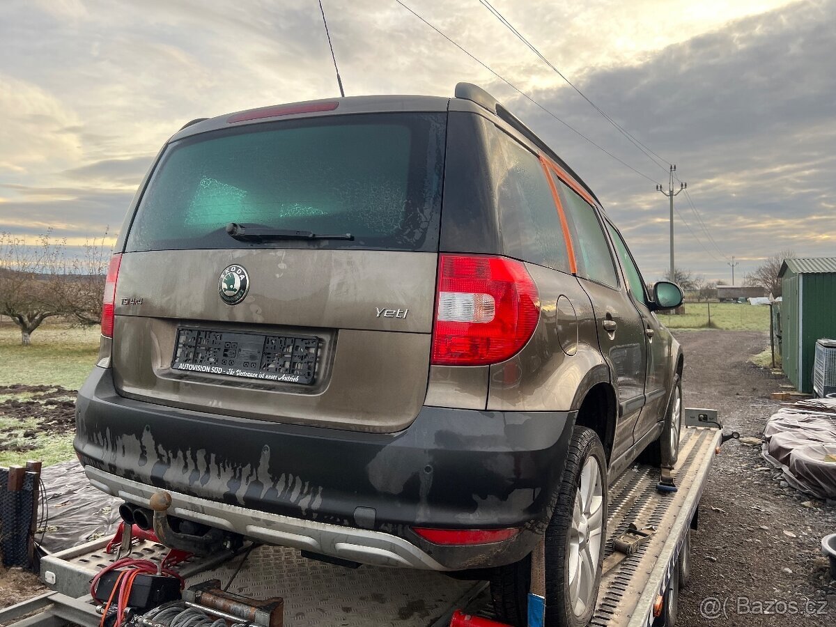 Díly Škoda Yeti 2010 1.8tsi 4x4