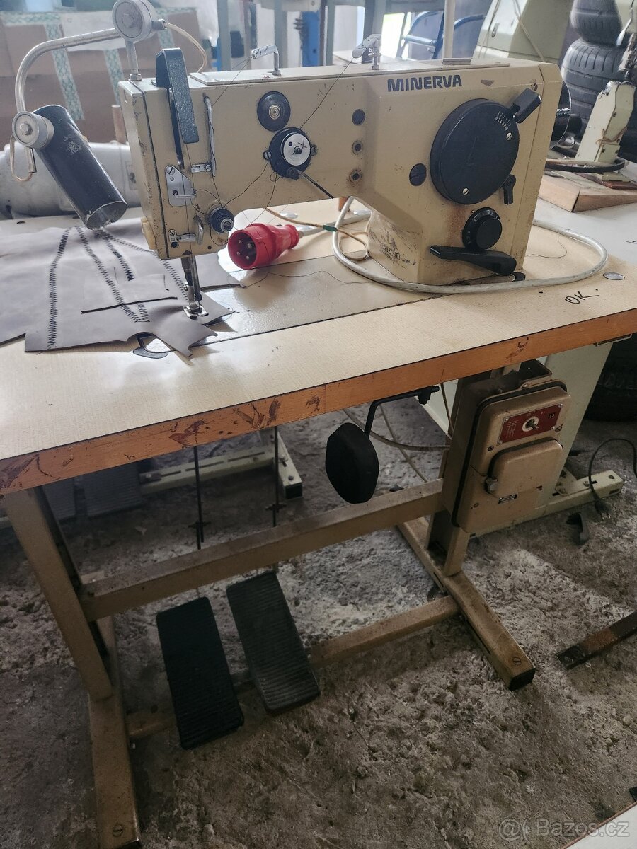 Prodám průmyslový šicí stroj minerva cik-cak
