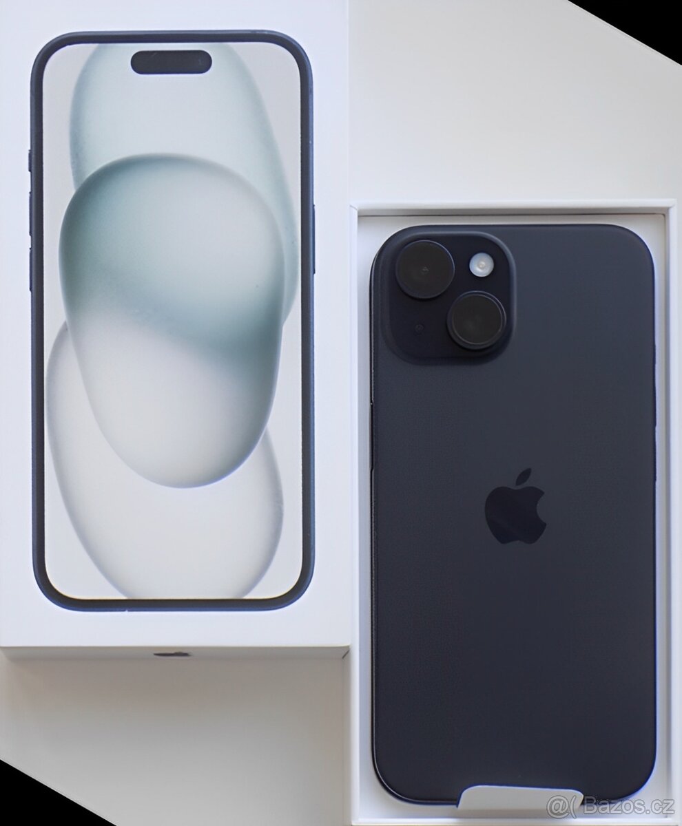 iPhone 15 Black BATERIE 100% TOP