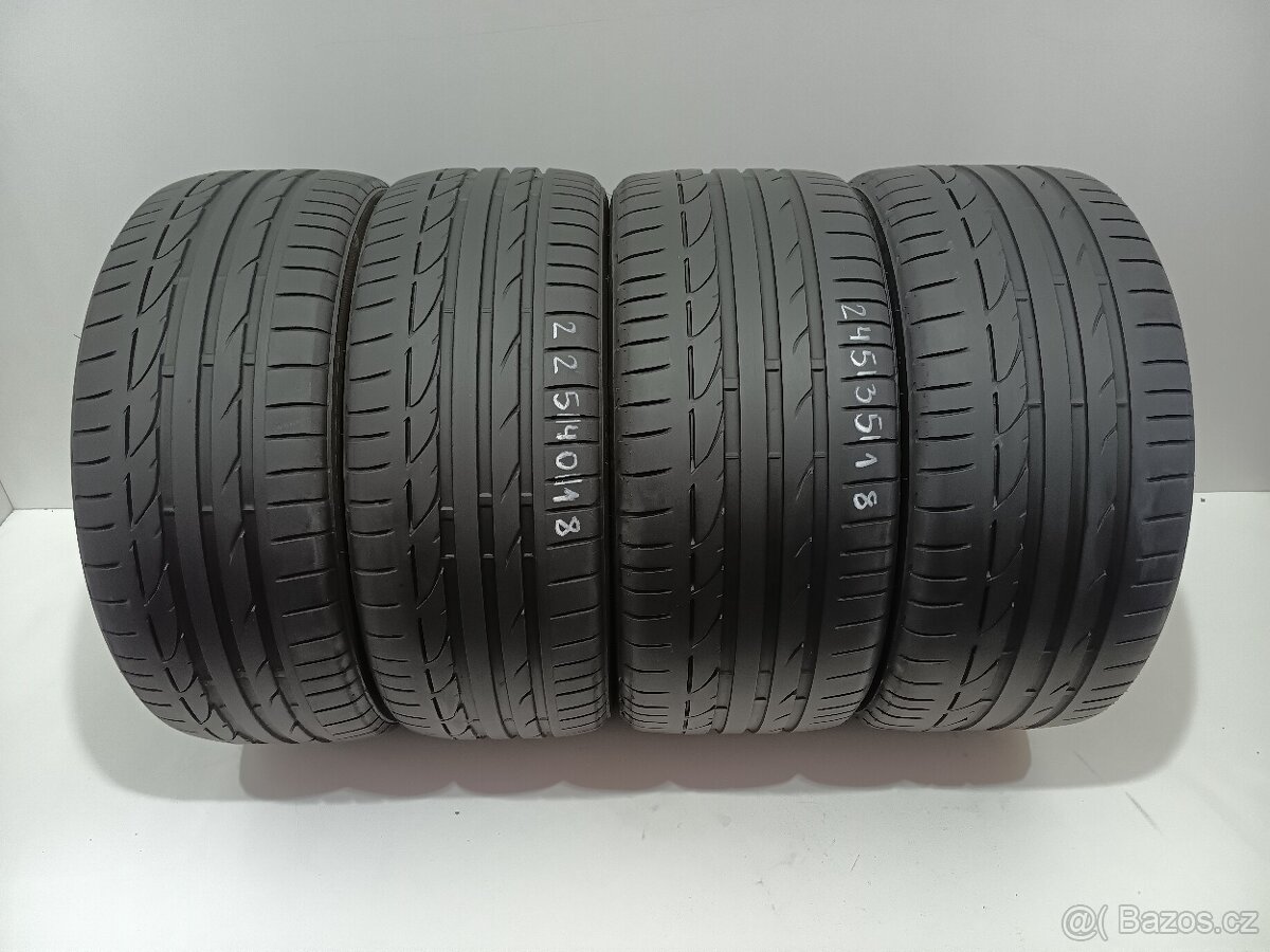 Letní pneu 225/40/18 + 245/35/18/ Bridgestone