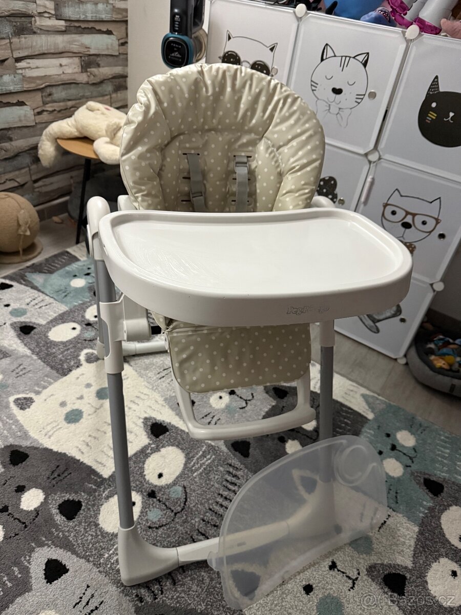 Jídelní židlička - Peg-Pérego PRIMA PAPPA ZERO 3 Babydot béž