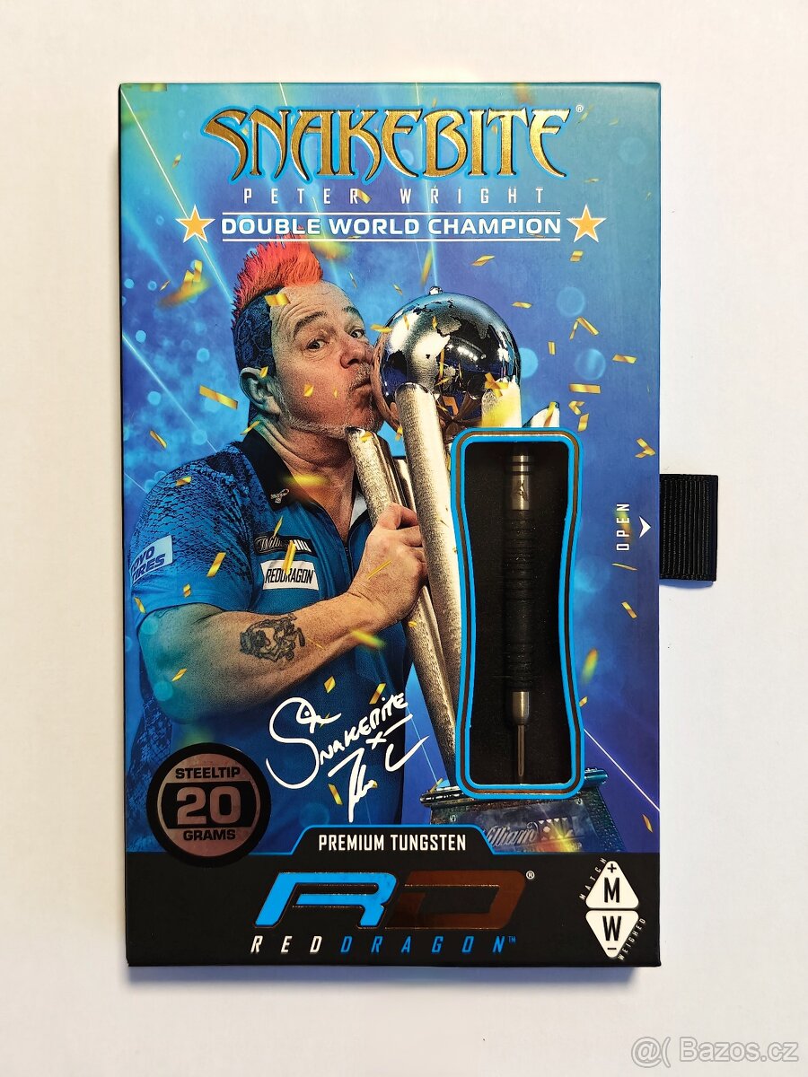 Šipky Red Dragon Peter Wright Double WC SE Black - 20g