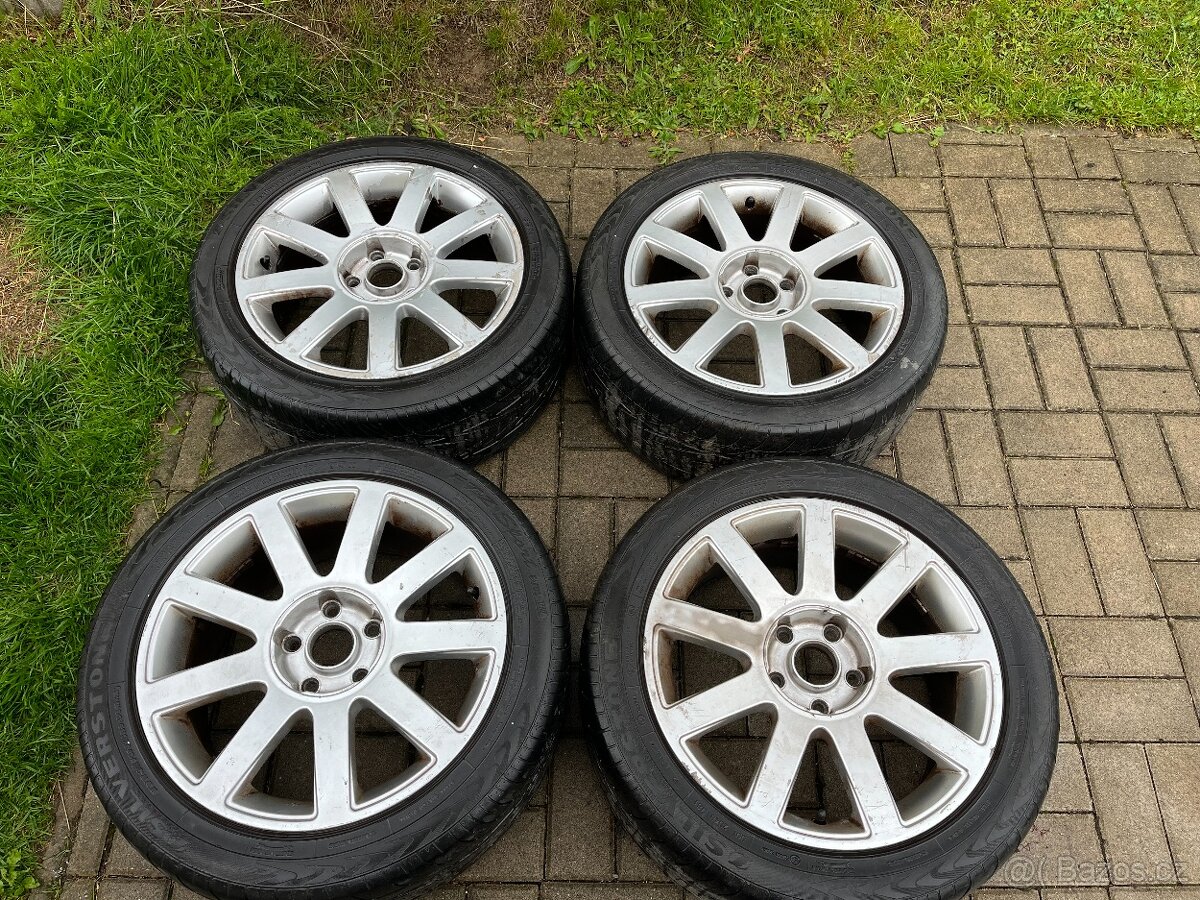 4x alu disky 5x112 R17, letní pneu