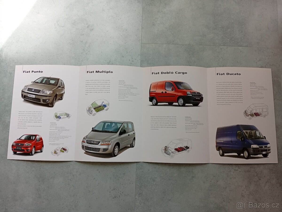 Fiat CNG - prospekt - doprava v ceně