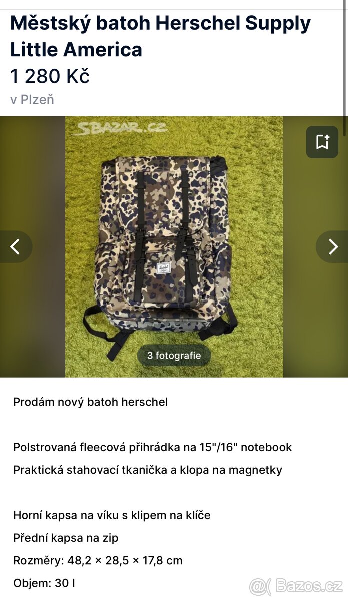 Batoh herschel