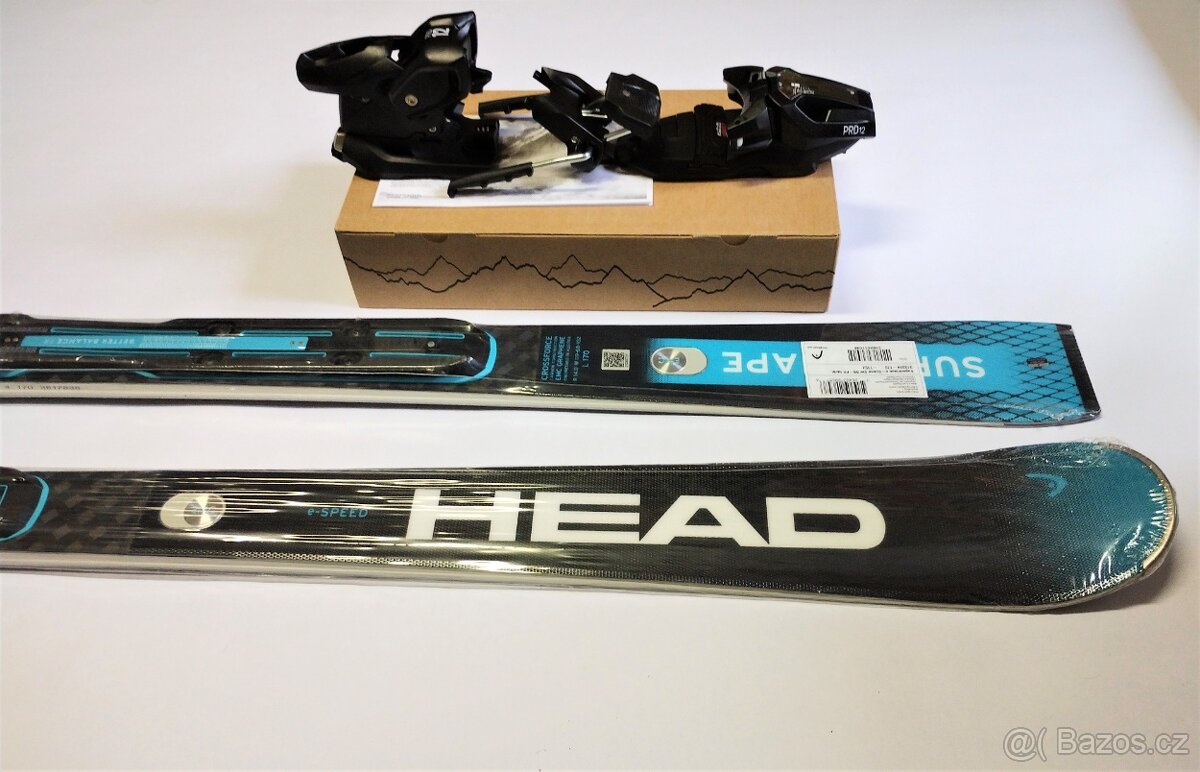 Head Supershape e-SPEED SW + vázání PRD 12GW,170cm