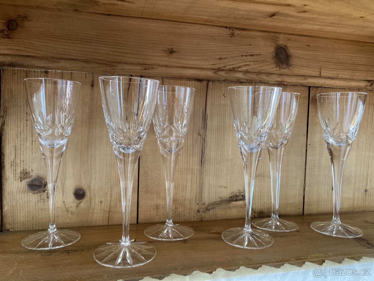 křišťálové sklenice na likér či víno