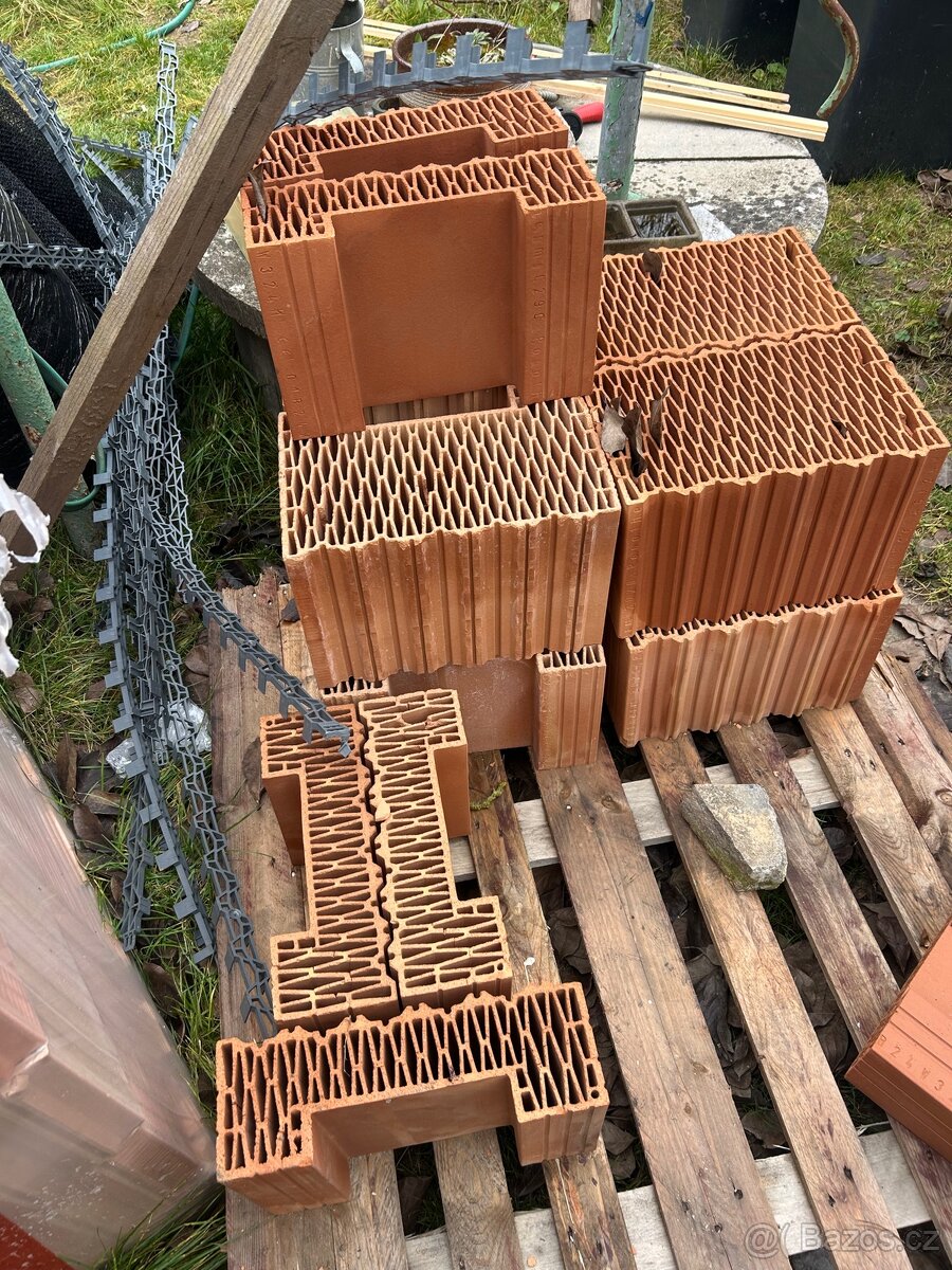 Porotherm cihly broušené+ půlene