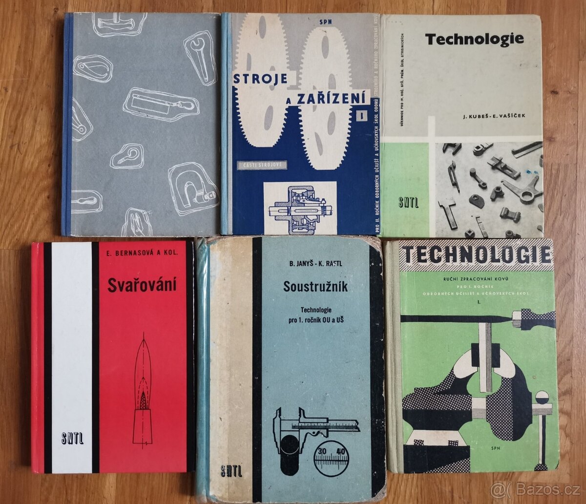 Technické knihy - soustružení, svařování, technologie atd.