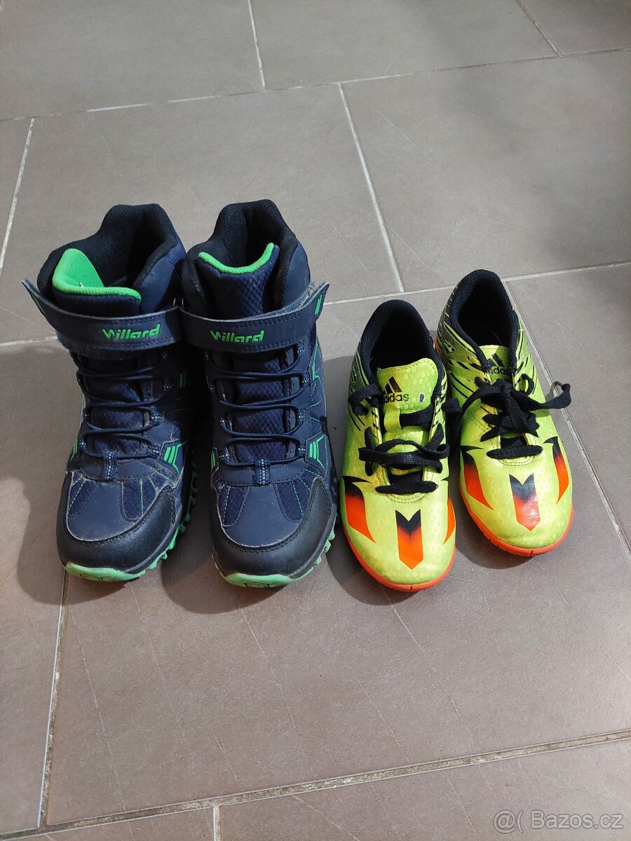 zimní boty a tenisky adidas vel. 35