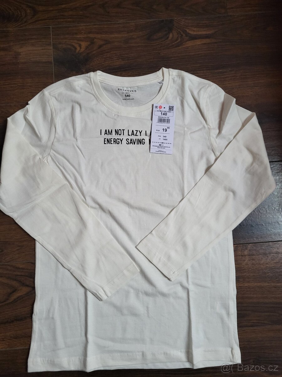 Reserved Tričko s dlouhým rukávem vel. 140 a 146