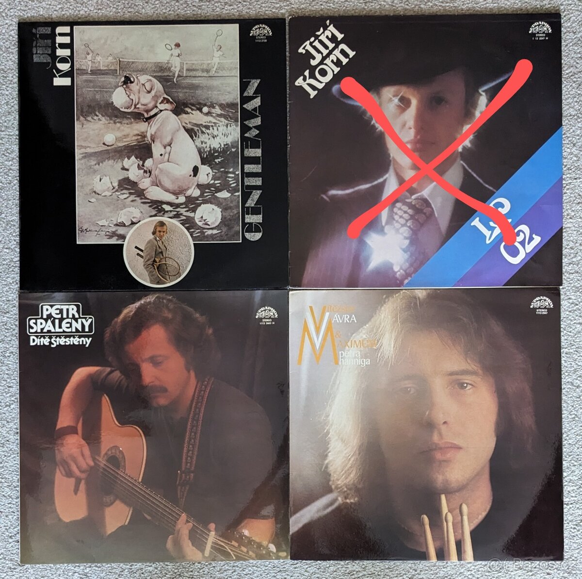 LP český pop - Korn, Spálený, Vávra