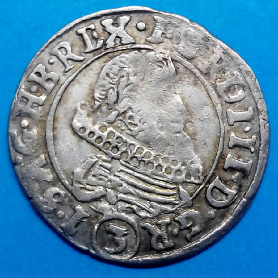 Stříbrná mince Praha císař Ferdinand II.