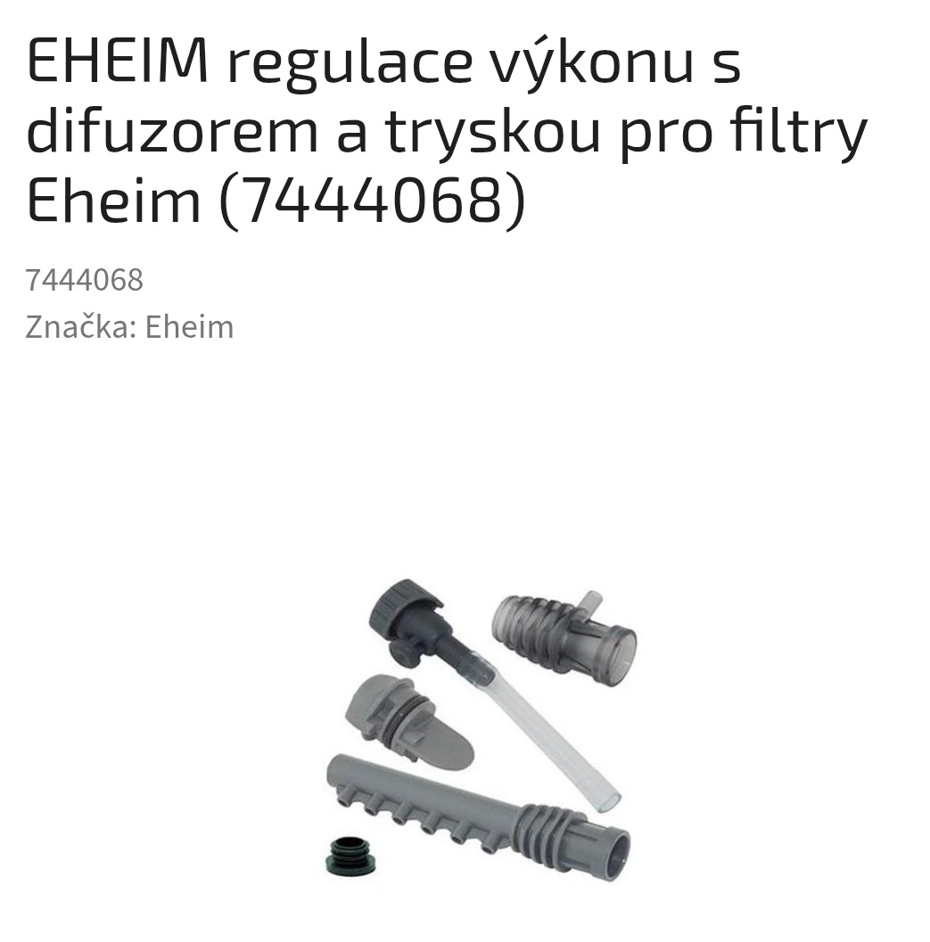 Eheim rybičky akvárium fitr