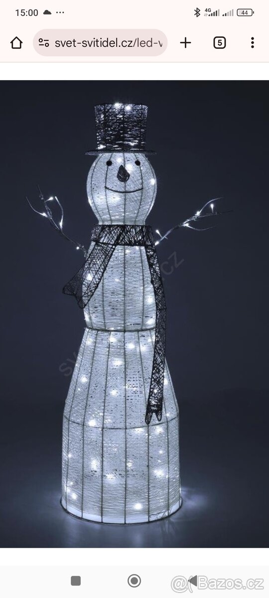 LED světelný sněhulák