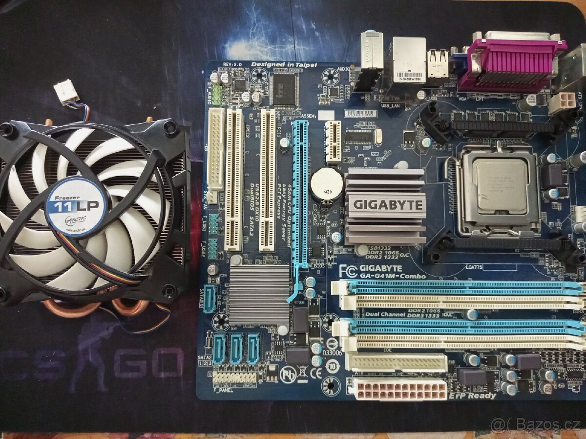 Základní deska Gigabyte GA-G41M-Combo+chladič+procesor