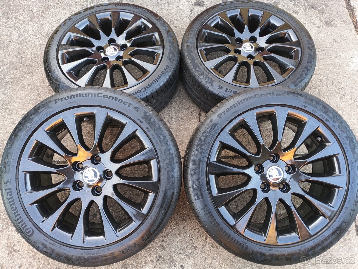 Originál sada disků Škoda Superb II 5x112 R17 Laurel