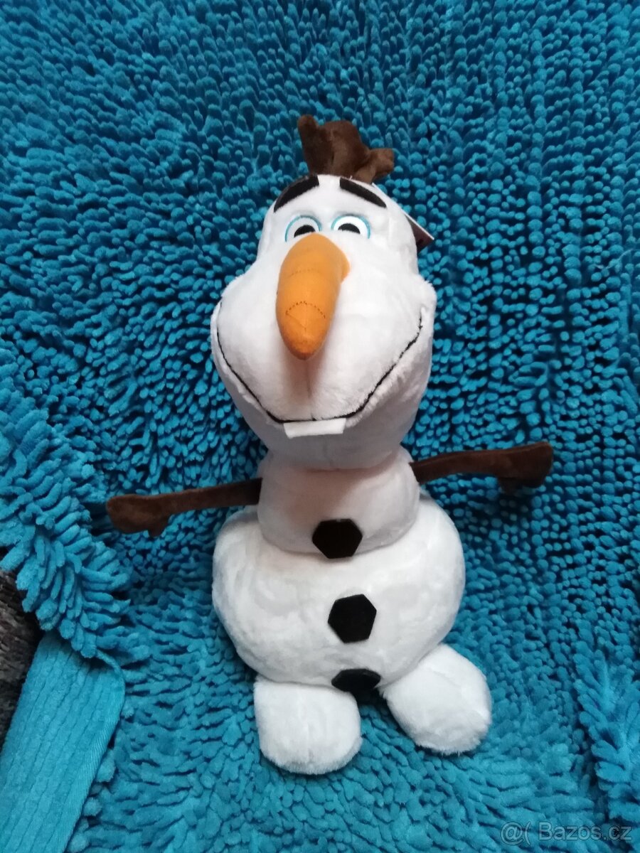 plyšový Olaf Frozen II svítící nos