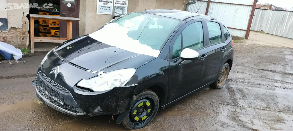 Citroën C3 II, 2009-16, 1.4i, 54kw, KFT, černá EXL