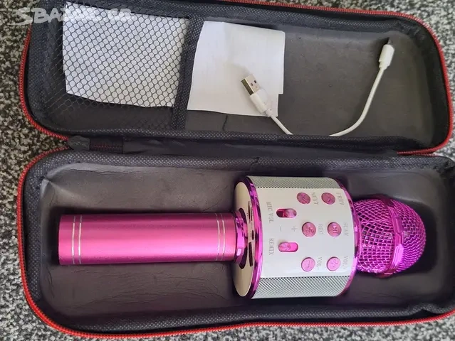 Bezdrátový mikrofon karaoke Bluetooth reproduktor