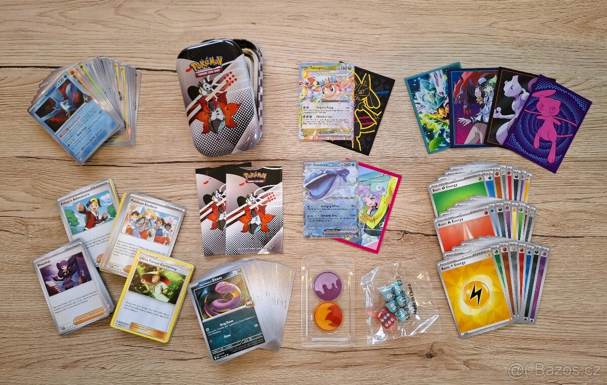 Karty Pokémon s plechovou krabičkou - ORIGINÁL