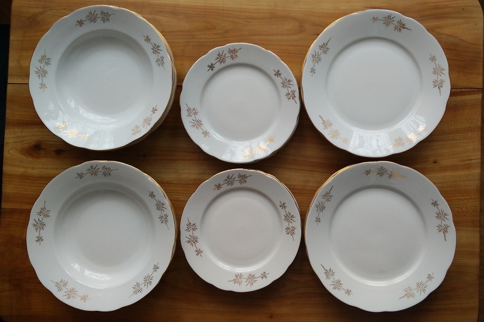 Servis retro jídelní souprava Československo ČSSR - SLEVA