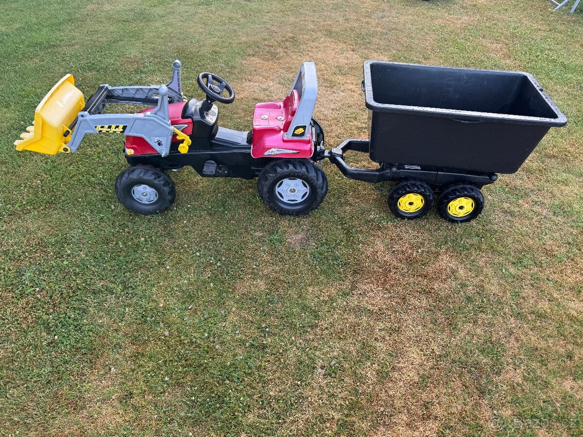 Šlapací trakror Rolly Toys X Trac s valníkem